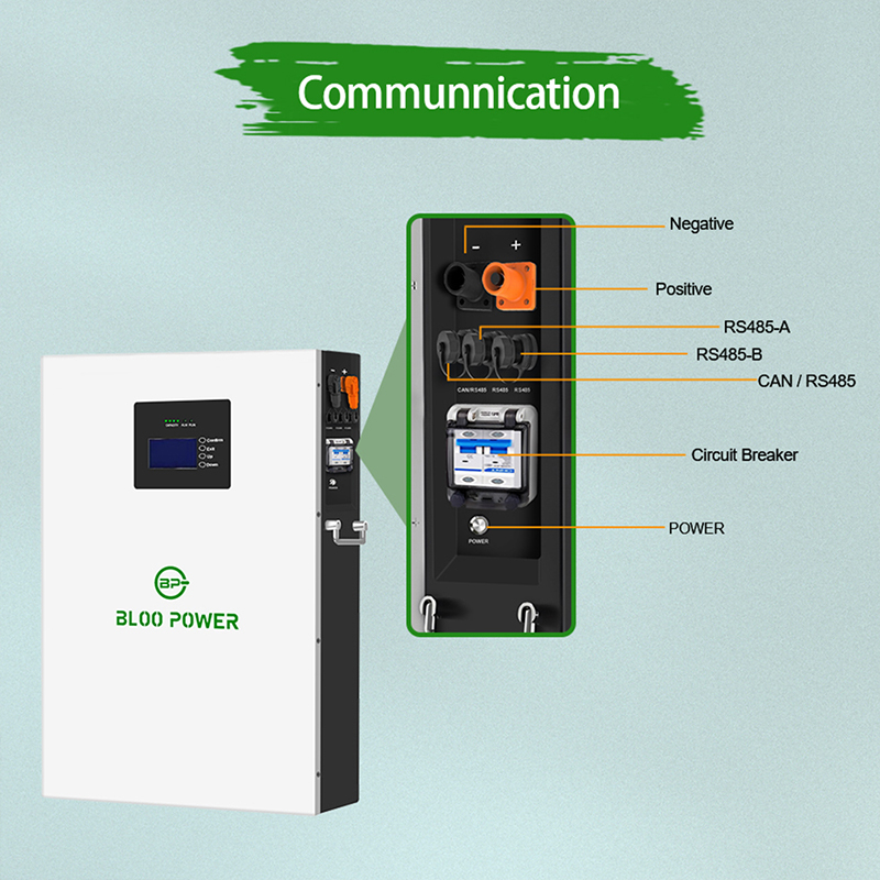 IP65 5KWh 10KWh Solar Cell Wall Mounted Lithium Battery