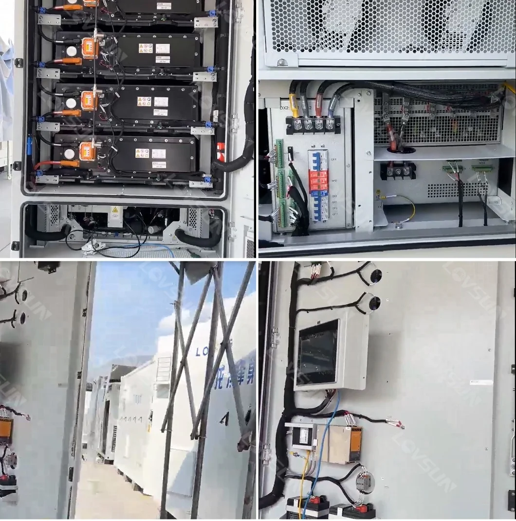 110kW/233kWh Energy Storage System Cabinet - Industrial Hybrid Solar Solution  Lovsun