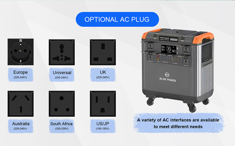 Outdoor Portable Energy Storage Power Station 5736Wh For Camping