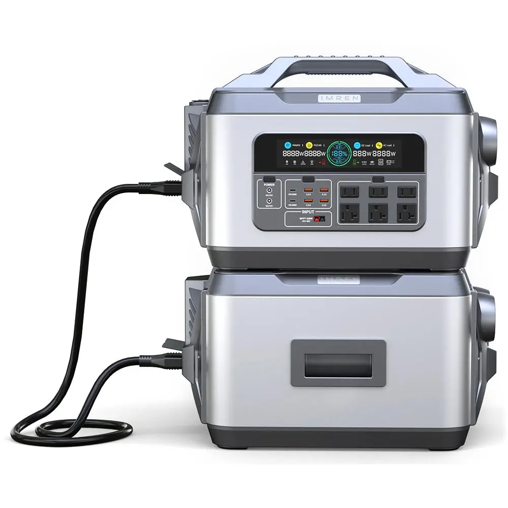 2000W/2220Wh Waterproof Portable Power Station & Solar Generator for Outdoor Camping IMREN