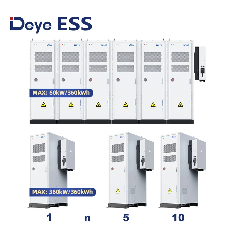 Deye ESS GE-F60: 60kWh All-in-One Hybrid Lithium IP65 Outdoor Cabinet Energy Storage System Battery Container