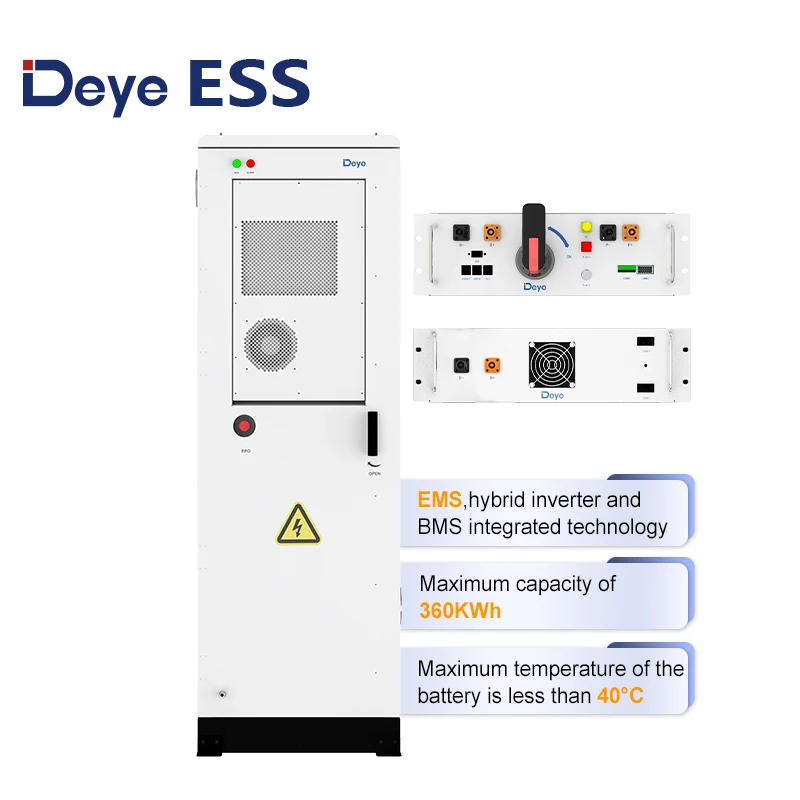 Deye ESS GE-F60: 60kWh All-in-One Hybrid Lithium IP65 Outdoor Cabinet Energy Storage System Battery Container