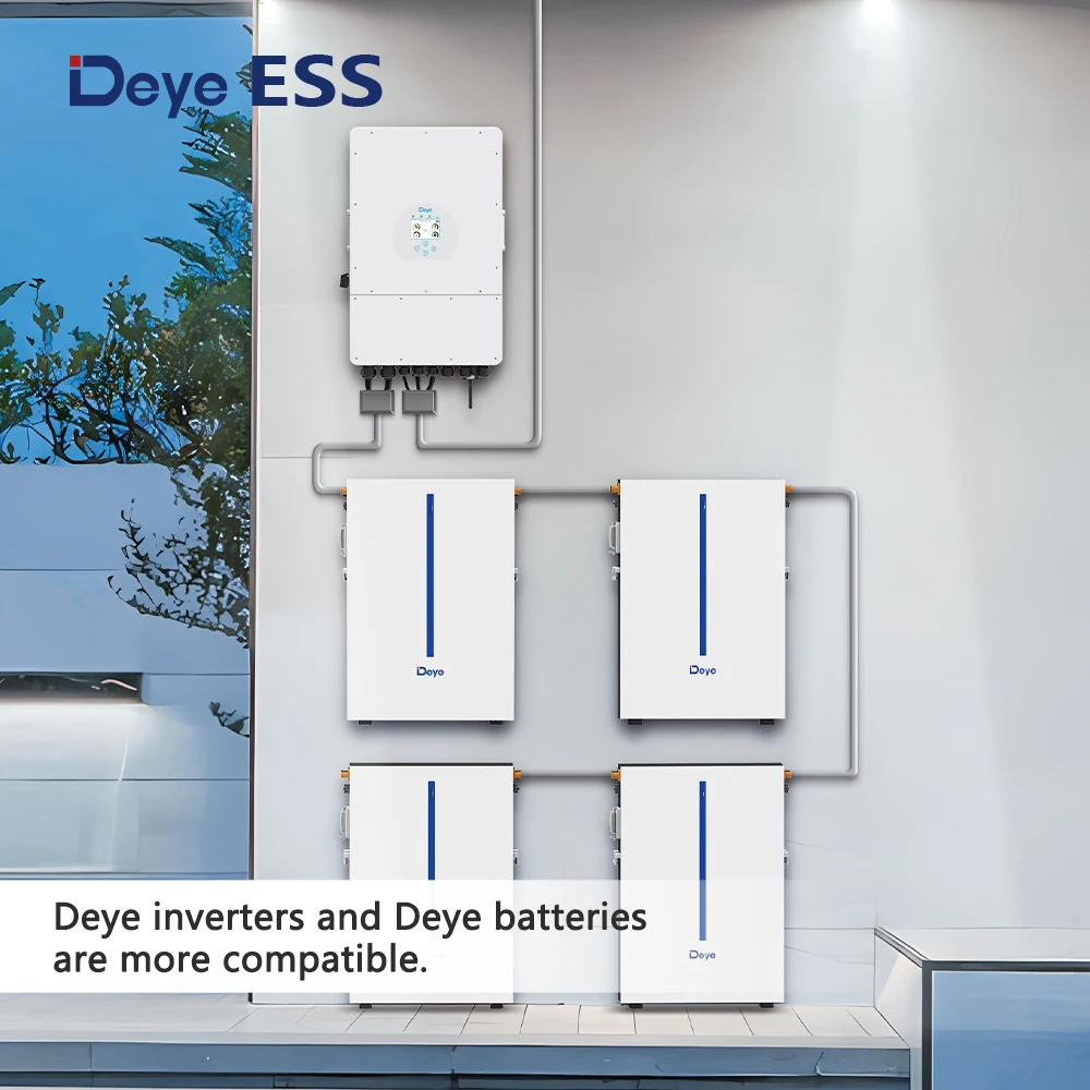 Deye ESS RW-M6.1-B: LiFePO4 Cell Wall-Mount Li-Ion Battery IP65 Suitable for Deye Inverters