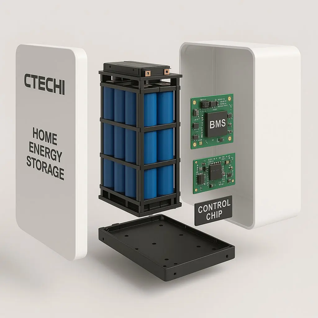 CTECHi 51.2v /304AH  All-in-one Energy Storage Battery IP54  for Home with BMS