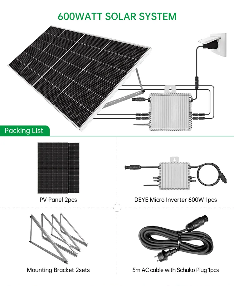 High Quality Balcony Solar System 600W-800W European TTN