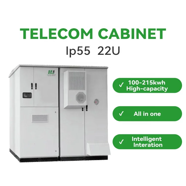 19-inch Waterproof Telecom Cabinet | IP65 Aluminum | Solar Power Integration HJ