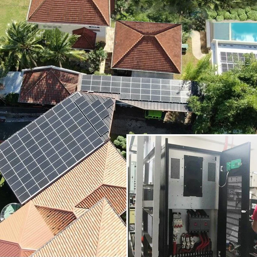 50kW Hybrid Solar Power System, 3 Phase Off-Grid Solar Kit for Home Use Xindun
