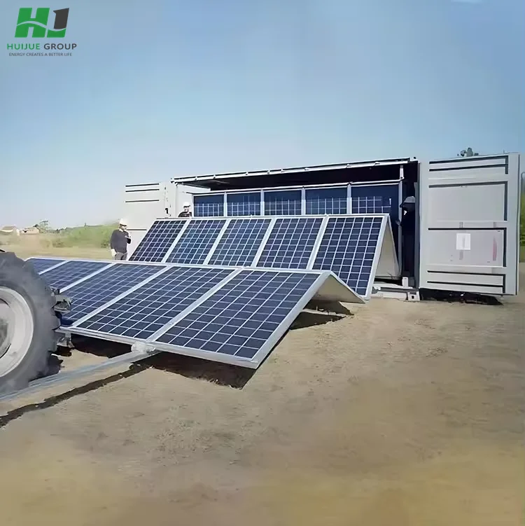 Foldable Solar PV Container | 1MWh-2MWh | MPPT & Lithiumiion | Outdoor Use HJ
