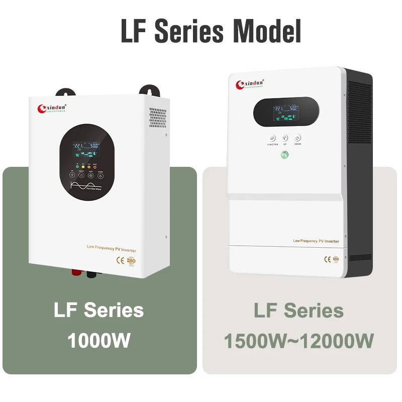 Split Phase 5kW 6kVA Hybrid Solar Inverter, 48V Pure Sine Wave for Home Energy Storage Xindun