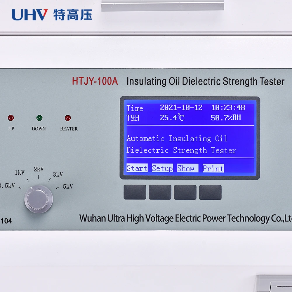 UHV-680A Insulating Oil Dielectric Strength Tester - Automatic AC 80kV/100kV BDV Test Kit
