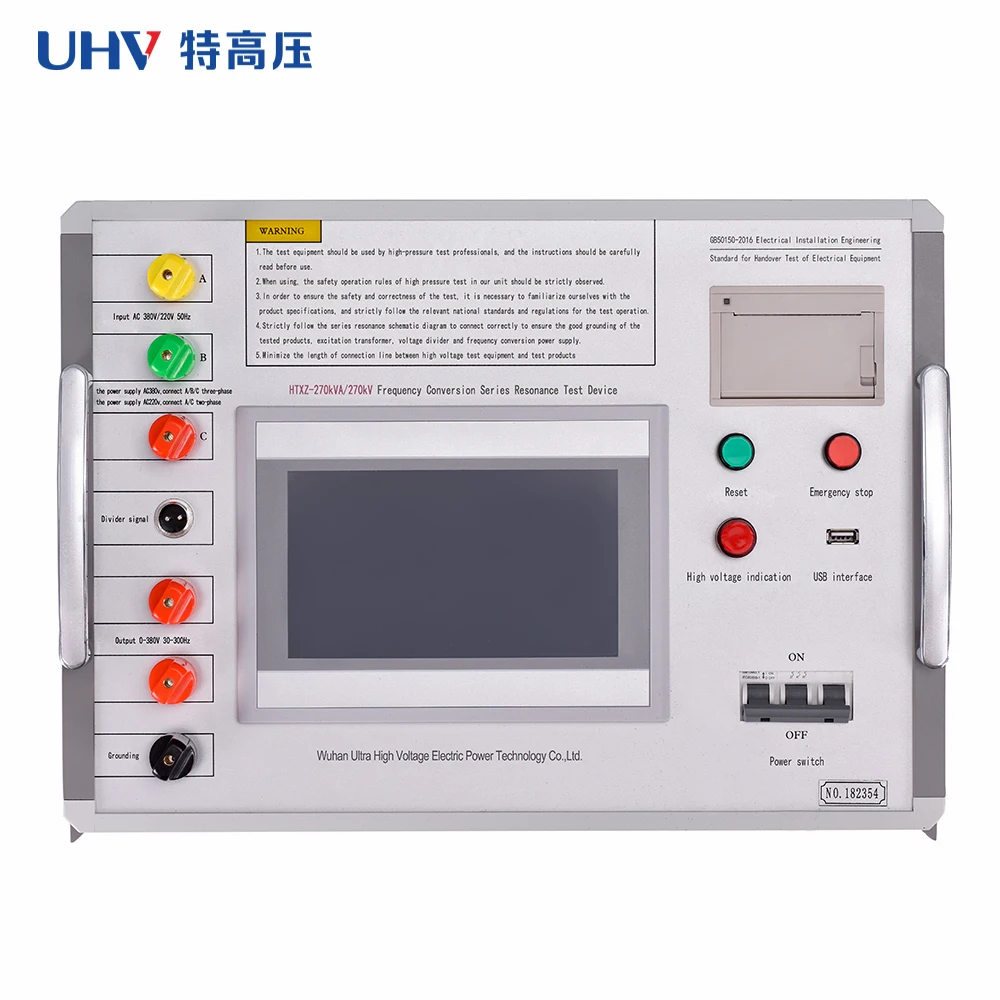 270kVA/270kV Resonant Cable Tester by UHV - High Precision Frequency Conversion for Power Systems