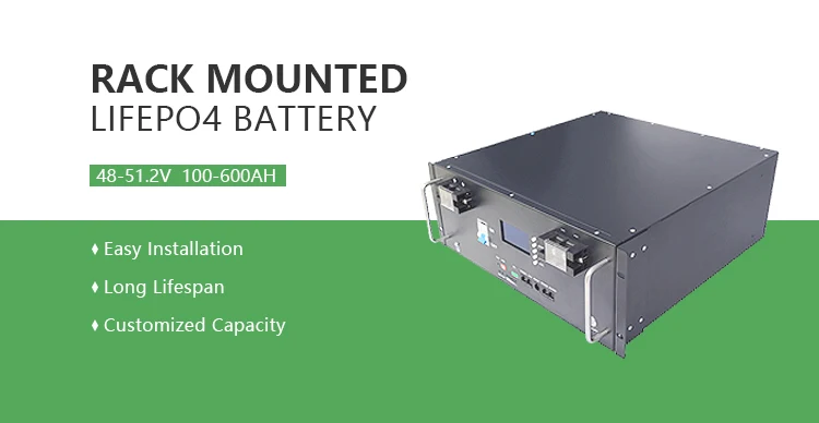 48V 100Ah-200Ah Rack-Mounted LiFePO4 Battery - 6000 Cycle Life for Solar Energy Storage Systems & Backup Power - Whayo