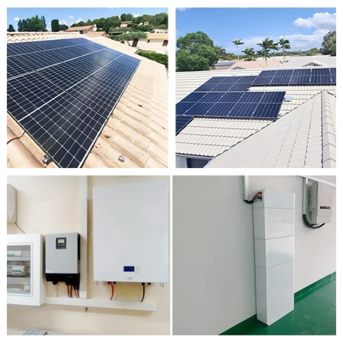 5kW-15kW Hybrid Solar Power System with Lithium Battery for Off-Grid Homes - Whayo
