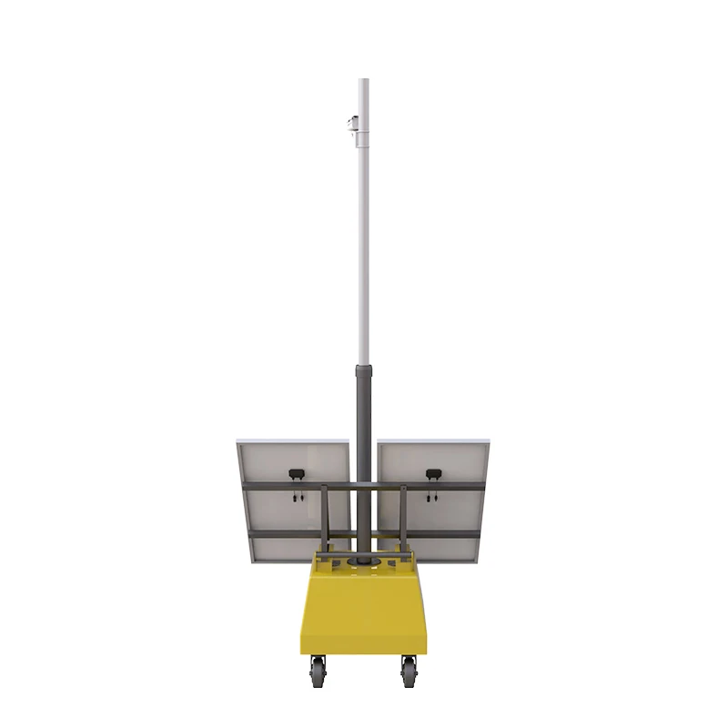 Zemu Mobile Solar Trailer - 3600Wh Battery, 220V Output for Off-Grid Power & Surveillance