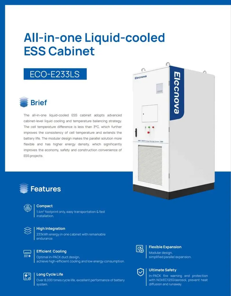 100kW Solar Hybrid Inverter with 233kWh Energy Storage - Elecnova