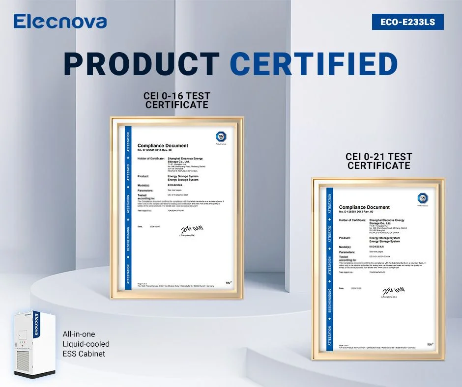 100kW Solar Hybrid Inverter with 233kWh Energy Storage - Elecnova