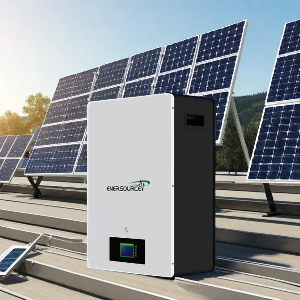 Enersource 48V/51.2V 200Ah 10kWh LiFePO4 Wall-Mounted Battery for Solar Systems with CAN