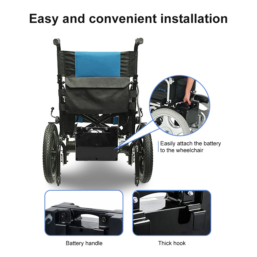 24V 12Ah Lithium-Ion Battery Pack for Electric Wheelchairs with BMS and 30A Output  Enersource