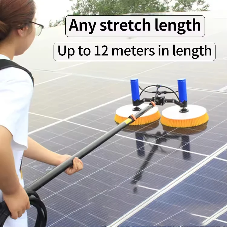 Telescopic Pole Solar Panel Cleaning Brush 3.5m-7.5m - Xinhuiyuan