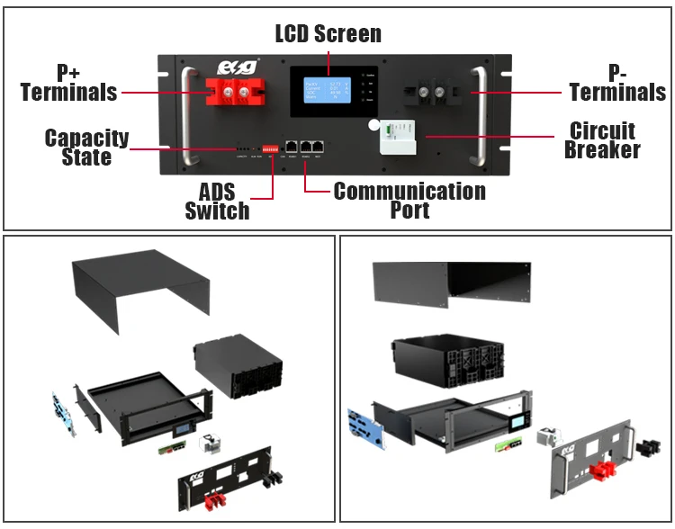 48V 100Ah-200Ah LiFePO4 Battery Pack | 8000 Cycles Solar Storage | ESG