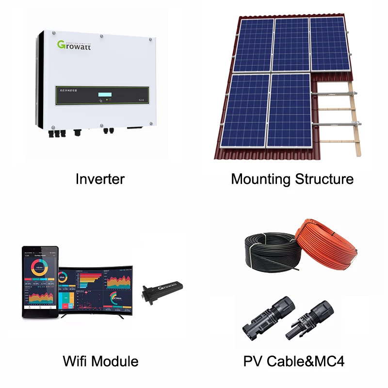 5kW-6kW Hybrid Solar Power System | Complete Home Kit with Batteries | SUNNAL