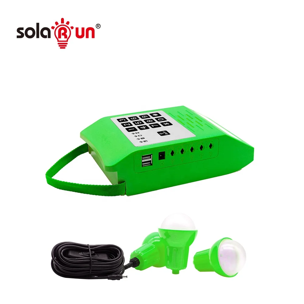 Off-Grid Portable Solar Power Generator Plant with 12V LiFePO4 Battery - SolarRun K088