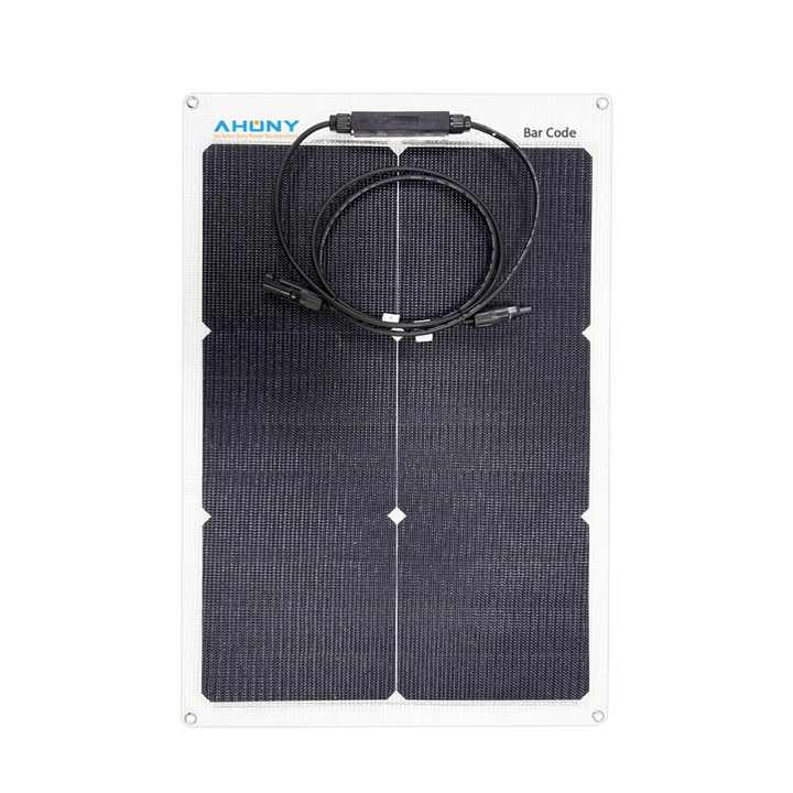 Flexible Solar Panel 50W High Efficiency Outdoor Camping Home Use AHONY