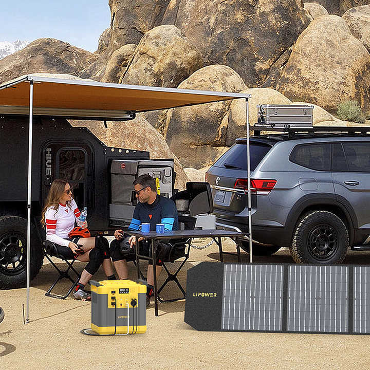Portable Power Station 2000W LiFePO4 Battery Off-Grid Solar Generator for Outdoor & Emergency Backup Lipower