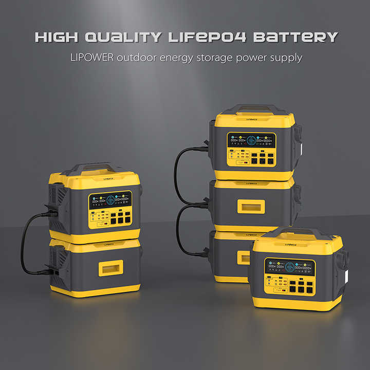 Portable Power Station 3000W Fast Charge 2Hrs UPS Function Outdoor Use Expandable Battery Packs LiFePO4 Guangdong China Lipower