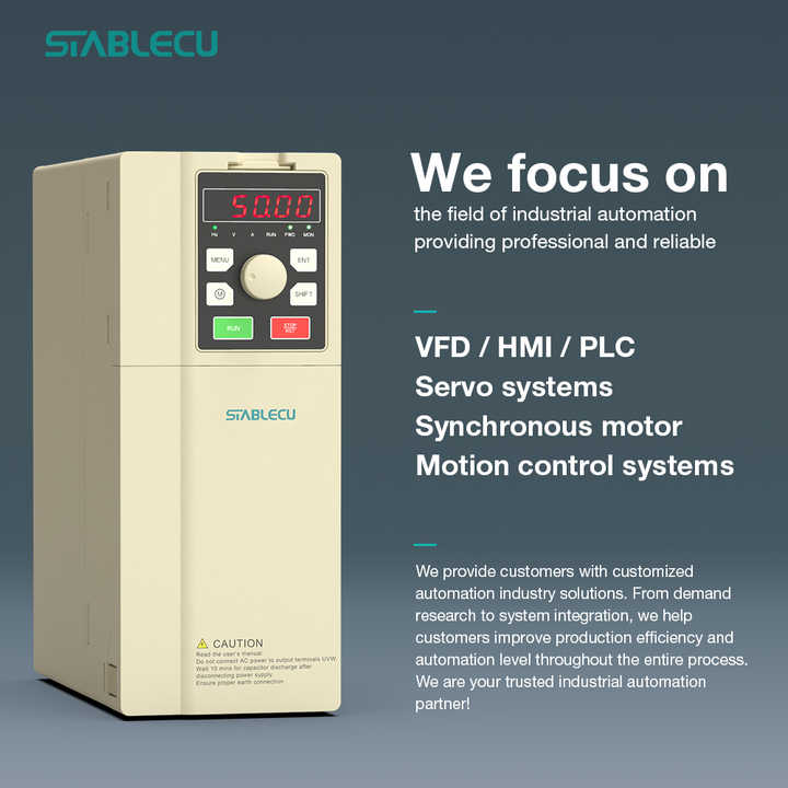 Reliable 18.5KW AC Inverter 220V Single Phase Input V/F Control Motor Protection for CNC Mill Crusher Conveyor Systems STABLECU