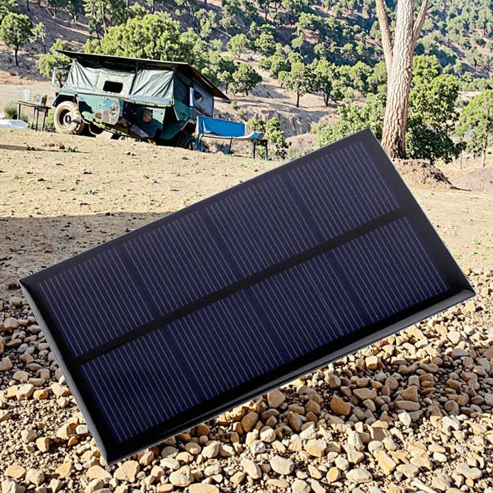 0.4W Polycrystalline Silicon Solar Panel Charger 2V Lightweight High-Efficiency PERC Solar Module for Portable Electronics AHONY