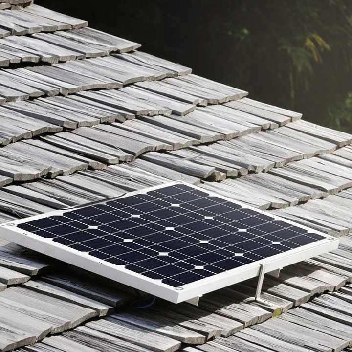50W Flexible Perc Type Solar Panel High Efficiency ETFE Surface for Attic Fan Float Buoy Mast Yacht AHONY