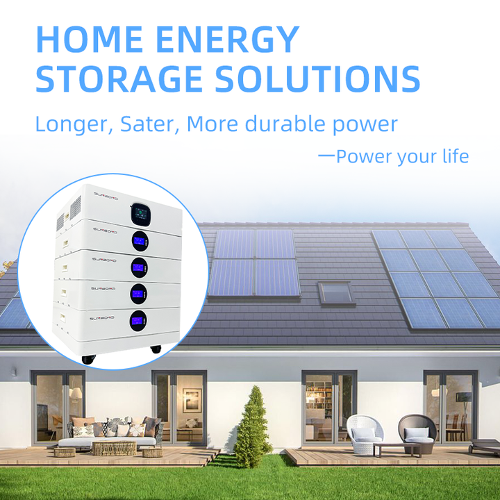 Active Equilibrium High Voltage Racked Solar LiFePO4 Battery 10kW 50kW Complete On Off Grid Energy Storage Power System SUNBOND
