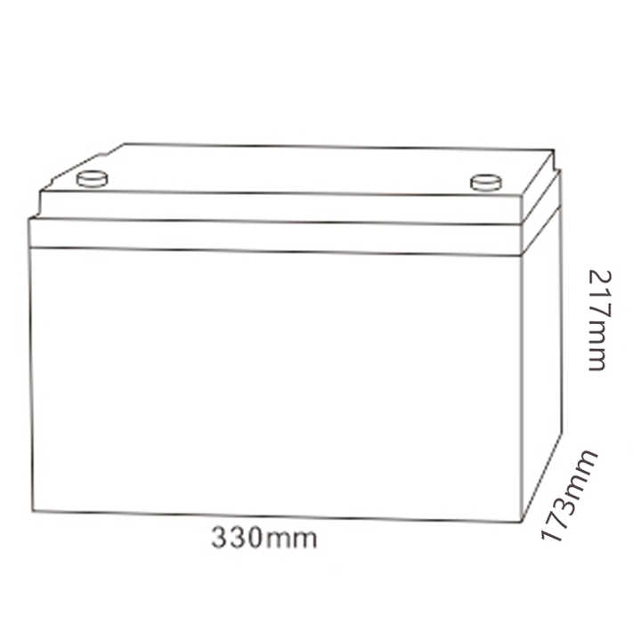 MHB MMD110-12 12V 110Ah Deep Cycle Sealed AGM Battery for Solar Storage UPS Systems