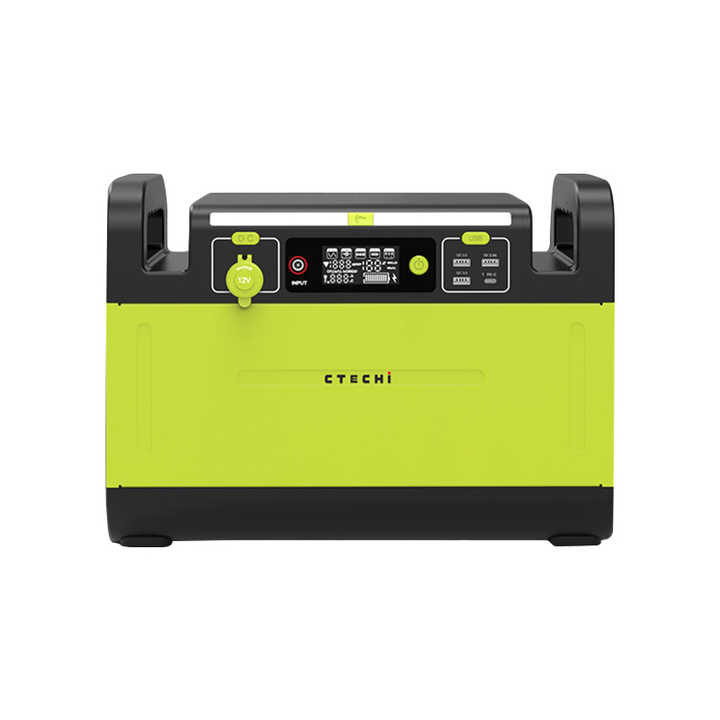 1500W Portable Power Bank AC DC Outlet LiFePO4 Battery Outdoor Camping Emergency Power Supply CTECHi