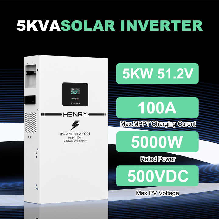 51.2V Lithium Ion 230Ah 48V 100Ah Lifepo4 Solar Battery 10Kwh Power Wall-Mounted Energy Storage Battery HENRY