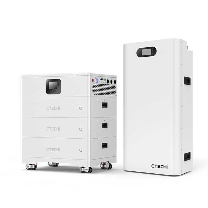Power Wall Mounted Energy Storage Solution 48V 51.2V Lithium LiFePO4 Battery 5kWh 10kWh 100Ah 200Ah 400Ah Home Solar System CTECHi