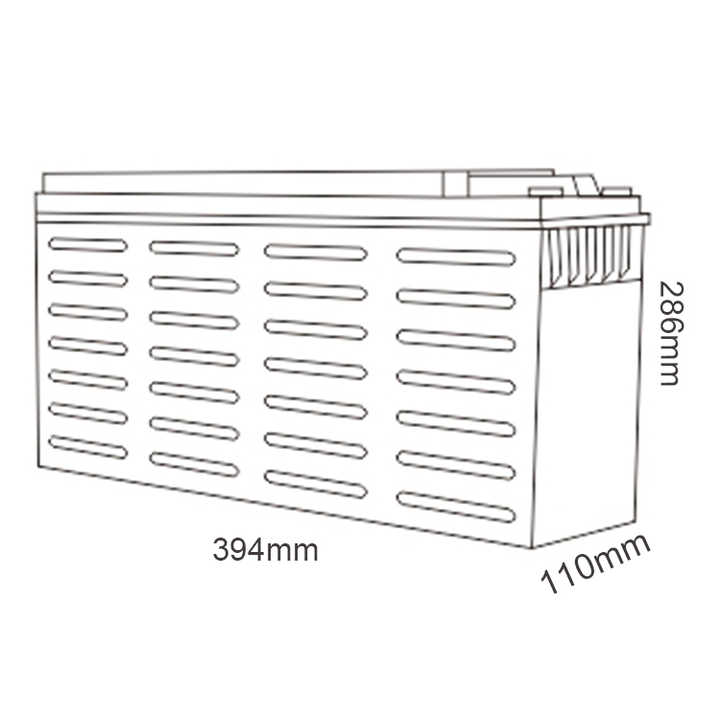 Mhb MRD110-12 Solar 12V 110Ah Sealed AGM Deep Cycle Battery for UPS Energy Storage Systems
