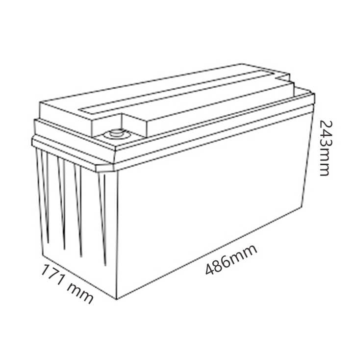 MHB MMD130-12 Storage System AGM Lead Acid Deep Cycle Solar Battery 12V 130Ah for Electric Power Systems Energy Storage Solutions