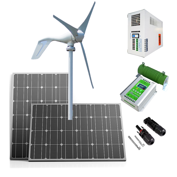 Wind Solar Hybrid Power Generation System 800W Monocrystalline Silicon Renewable Energy Solution for Off-Grid Home Power Supply