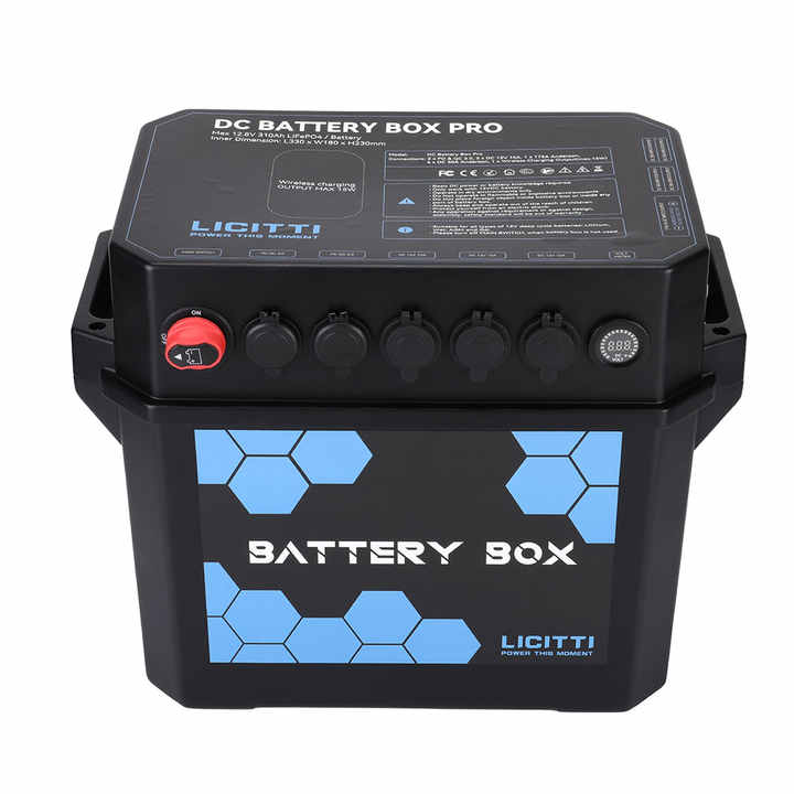 AC Battery Box Pro 1000W Inverter with Cooling Fans for Lithium LiFePO4, AGM, Gel, Calcium, Wet Batteries Licitti