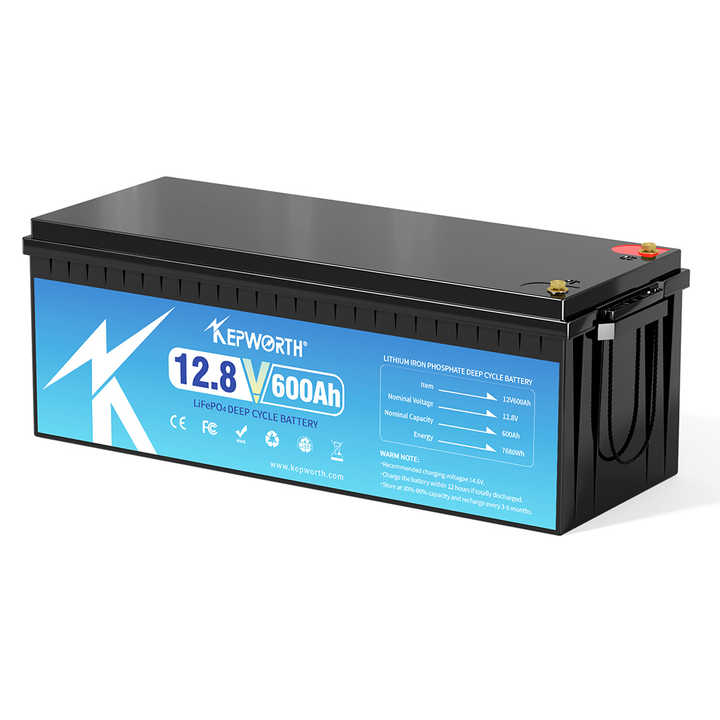 12V 600Ah LiFePO4 Battery Pack Deep Cycle Golf Cart Solar Energy Storage System Kepworth