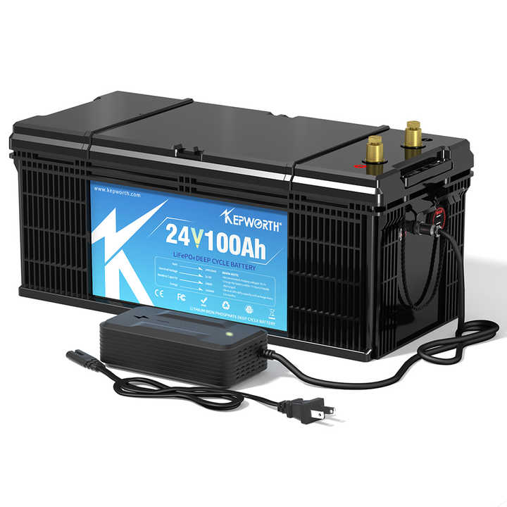 24V 100Ah LiFePO4 Battery Pack 2560Wh High-Capacity Energy Storage System for Solar Power Backup Kepworth