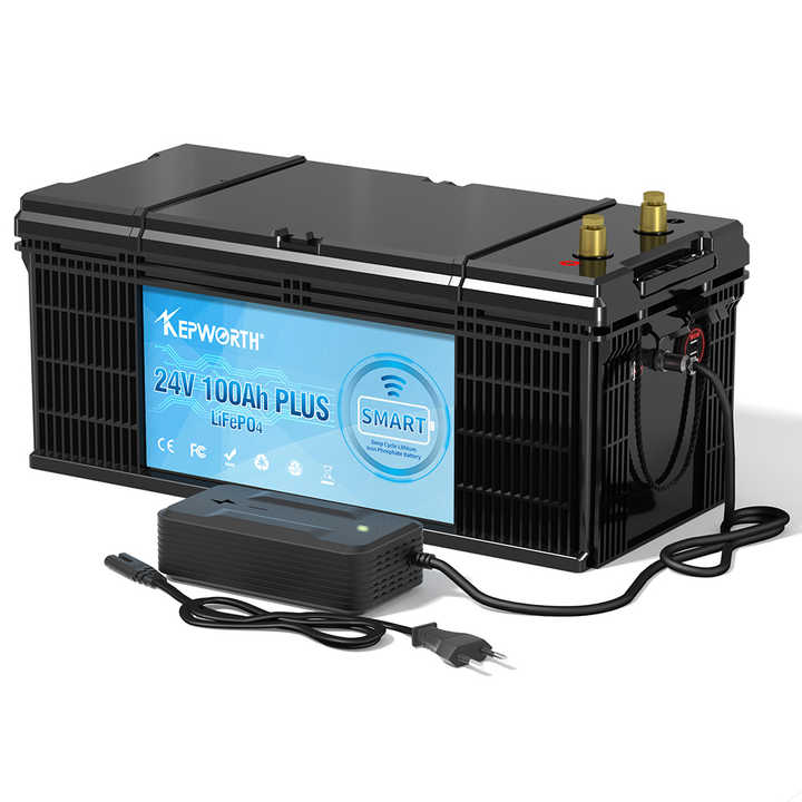 24V 100Ah LiFePO4 Battery with Bluetooth BMS for Solar Storage and Electric Vehicles Kepworth