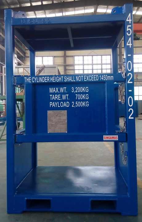 Offshore DNV 2.7-1 Bottle Rack 9 Bottles 6ft x 6ft x 8ft for Oil and Gas Industry China Singamas