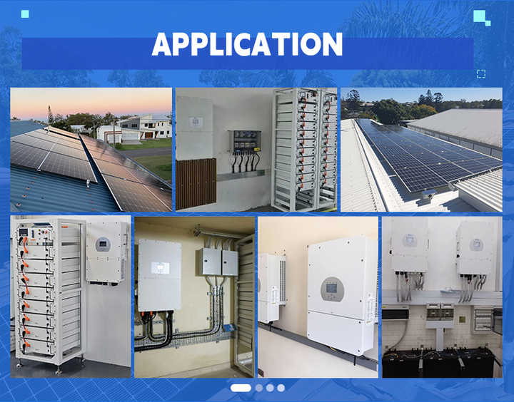 5kW 10kW Hybrid Solar Power System Monocrystalline Silicon Roof Mounting for Home Application
