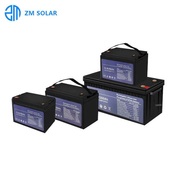 Lithium Iron Phosphate (LiFePO4) Battery Pack 8000 Cycle 12V 24V 200Ah 3 Years Warranty Solar Energy Storage Systems zhongming
