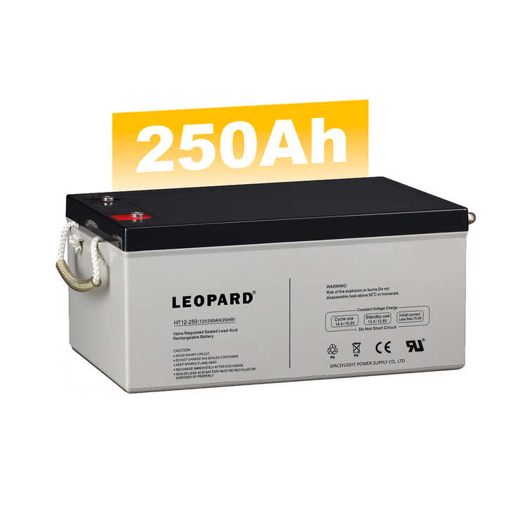 12V Solar Gel Battery Deep Cycle Storage for Electric Car & UPS Sealed Lead Acid AGM Batteries 200Ah 150Ah 100Ah Sizes Available LEOPARD