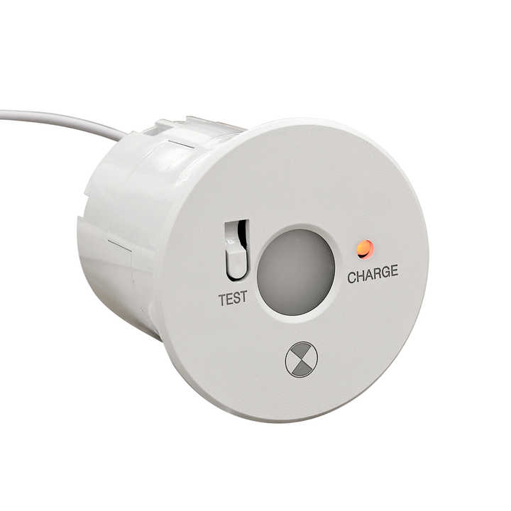 2W LED Emergency Downlight Hospital Corridor Lighting Recessed Non-Maintained 2 Hours Lithium Plastic FAT
