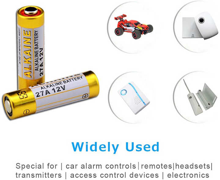 Alkaline Battery 12V 27A High Capacity for Doorbell Car Shutter Remote Control OEM